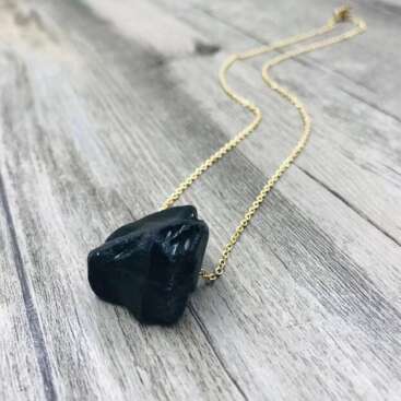 Black Tourmaline Delicate Necklace